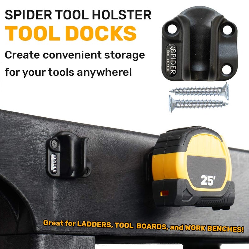Spider Tool Holster - Tool Docks - PACK OF FOUR - Install Spider compatible tool storage anywhere in your workspace! - Image 4